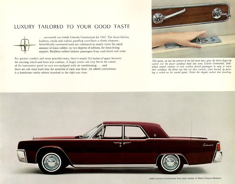 1962 Lincoln Continental Brochure Page 1